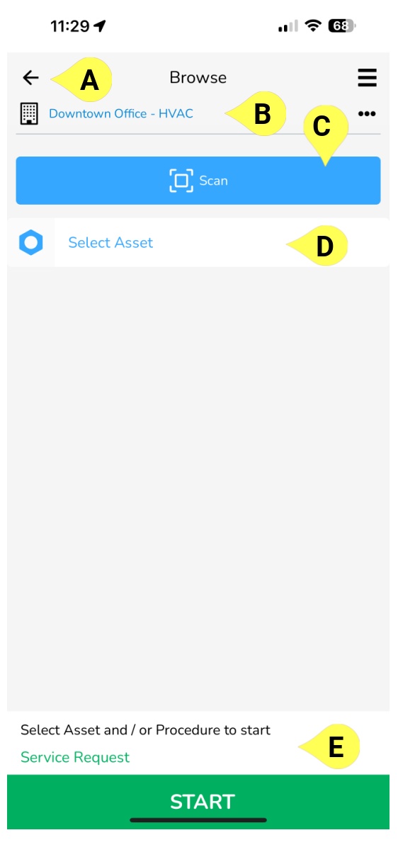 First, here is an overview of what the Browse screen looks like and its various functions:
