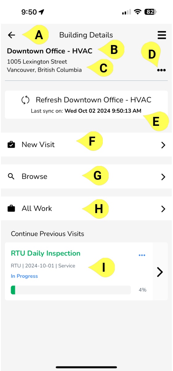 Once you have selected a building, you will be taken to that building's Building Details screen. This is…