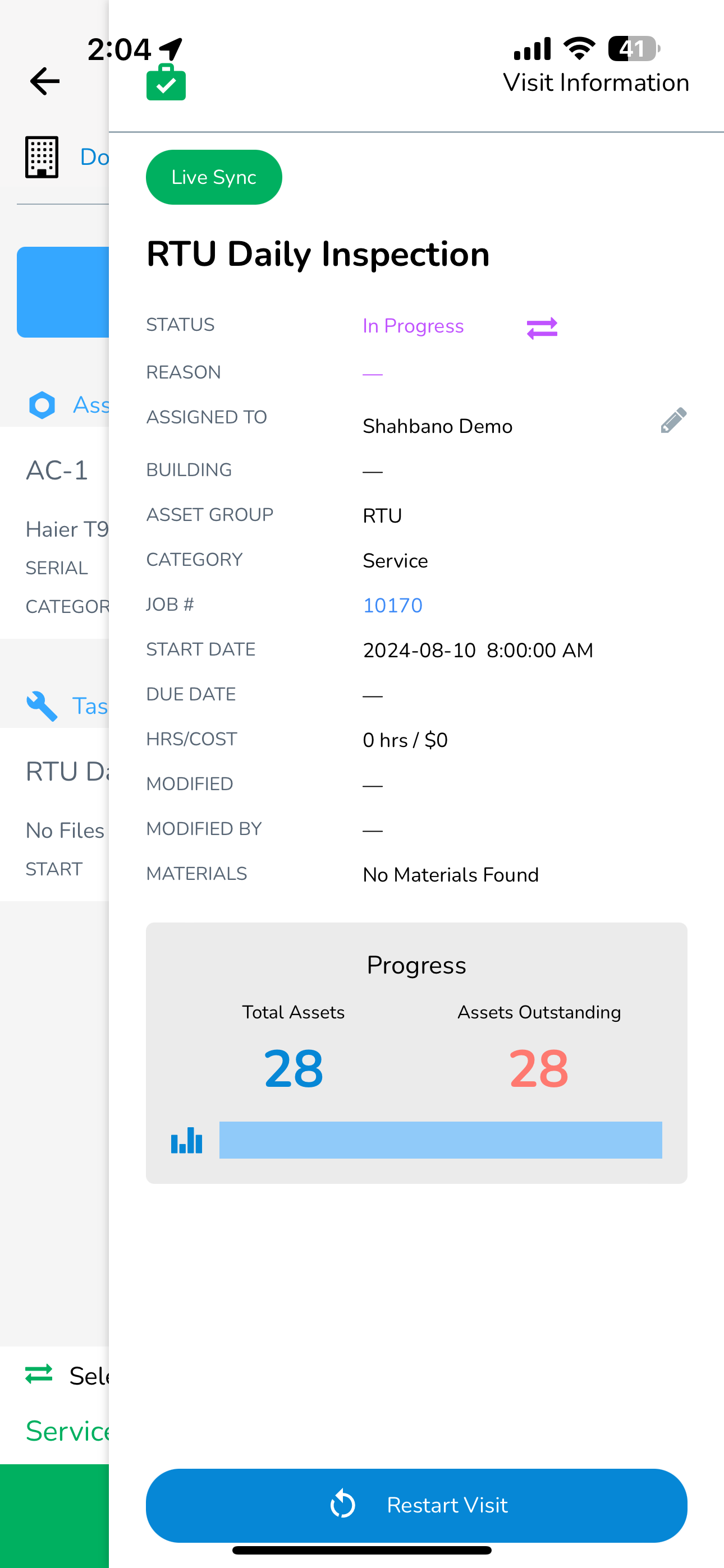 You access a web-based job report directly from Visit details by clicking on the Job number. This feature…