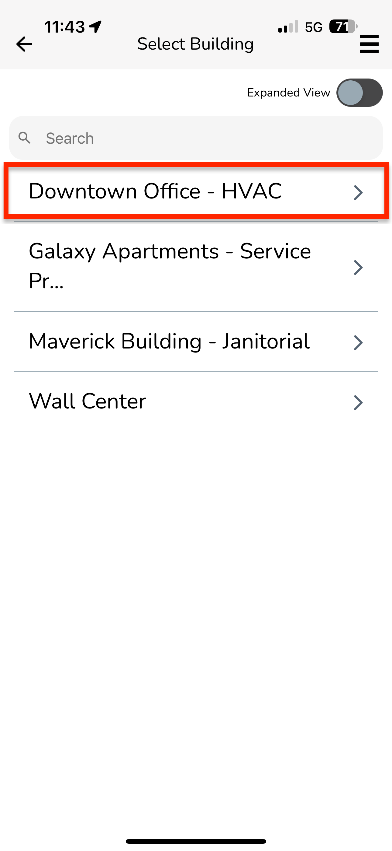 Select a Building