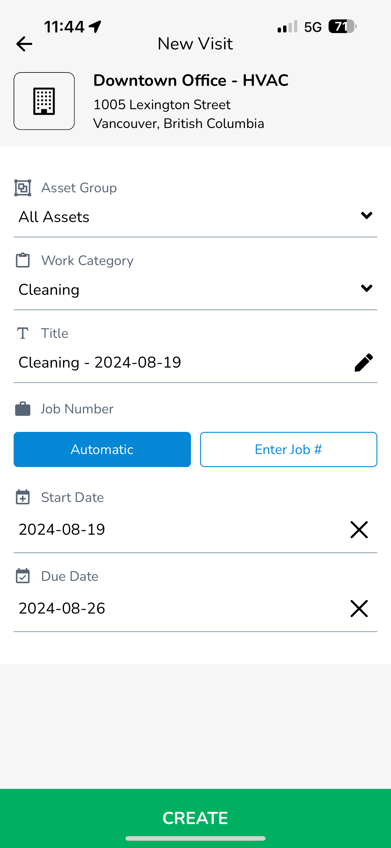 After you tap CREATE, you will be taken into the Visit home screen where you can start going through your…
