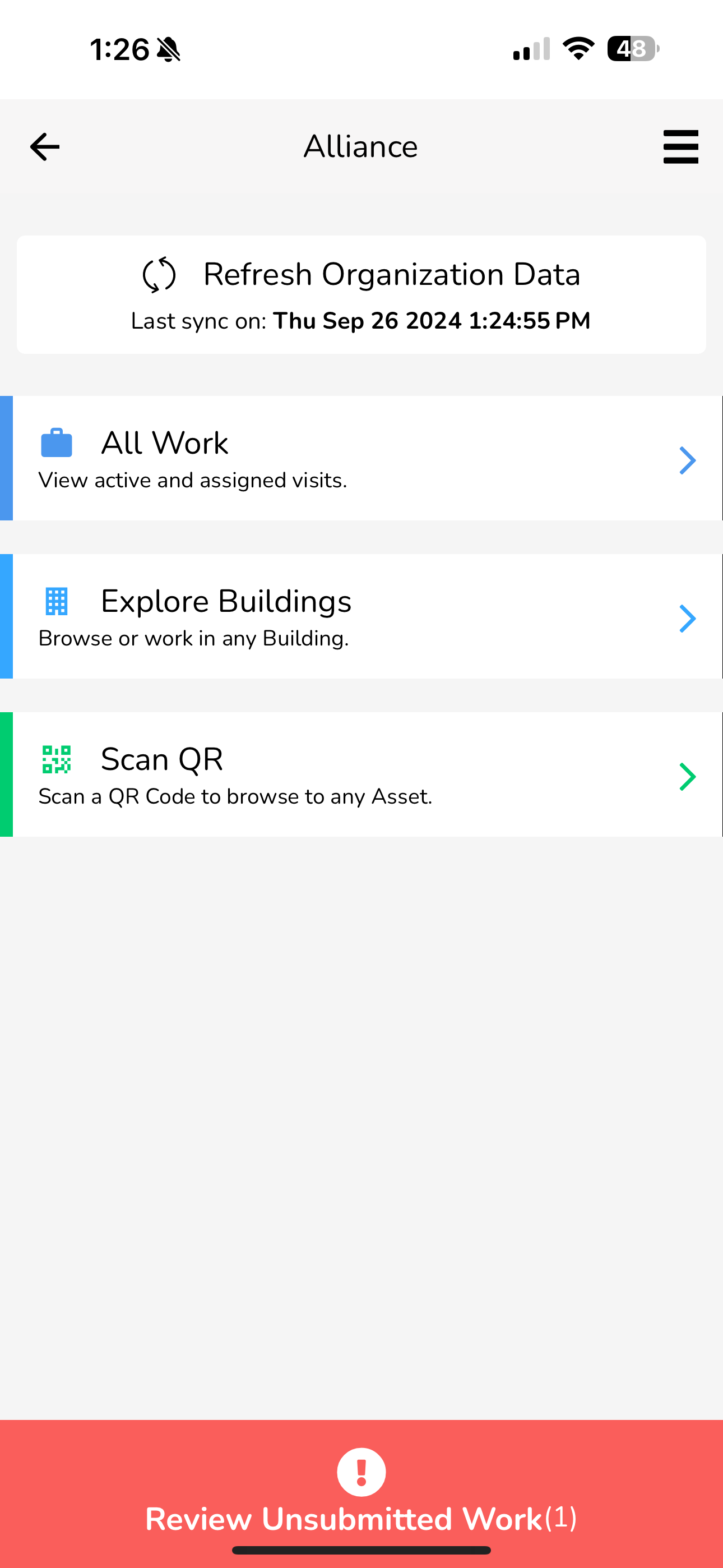 When you click on the Organization you want to work in and if you have any unsubmitted work in it, you will…