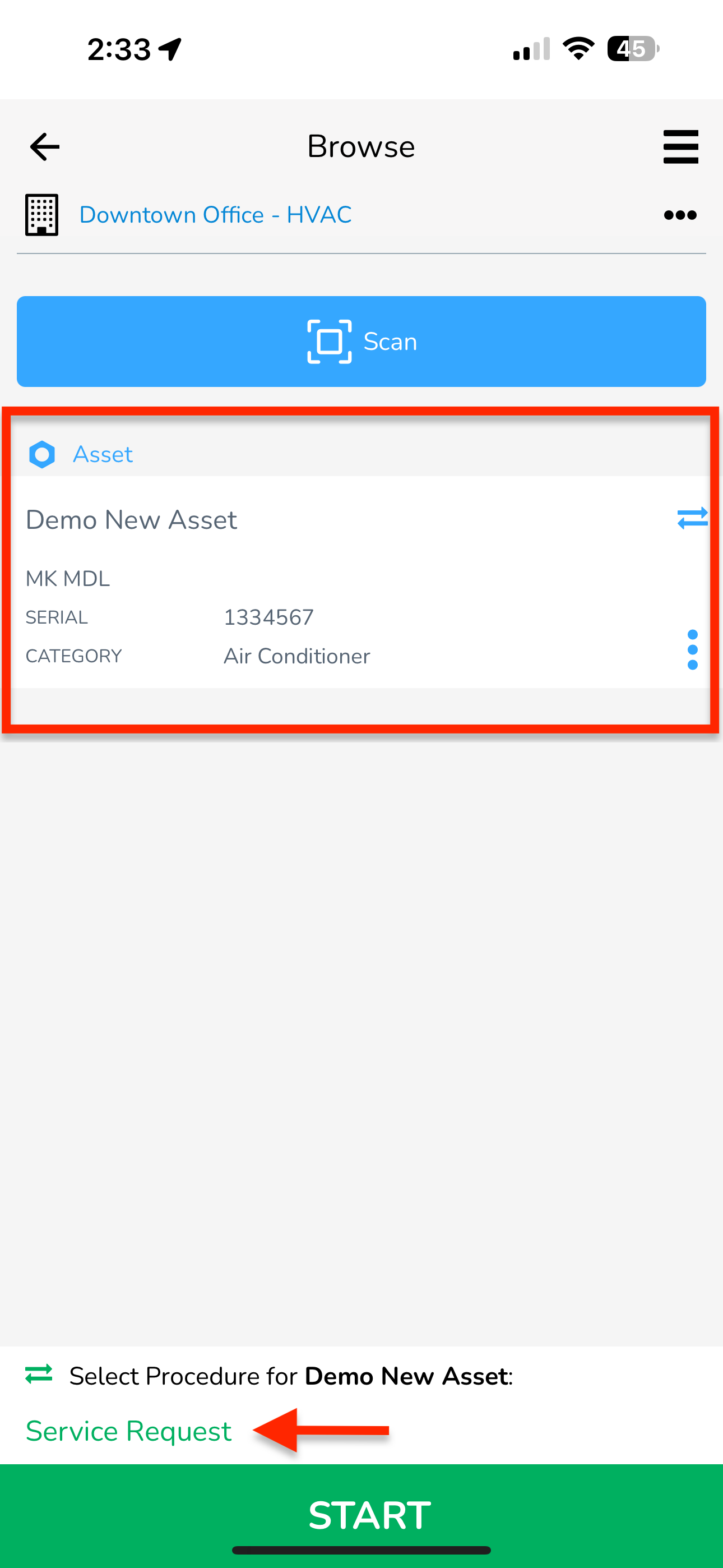 Once you have an asset selected, choose a Procedure from the bottom. Clicking on the procedure title will…