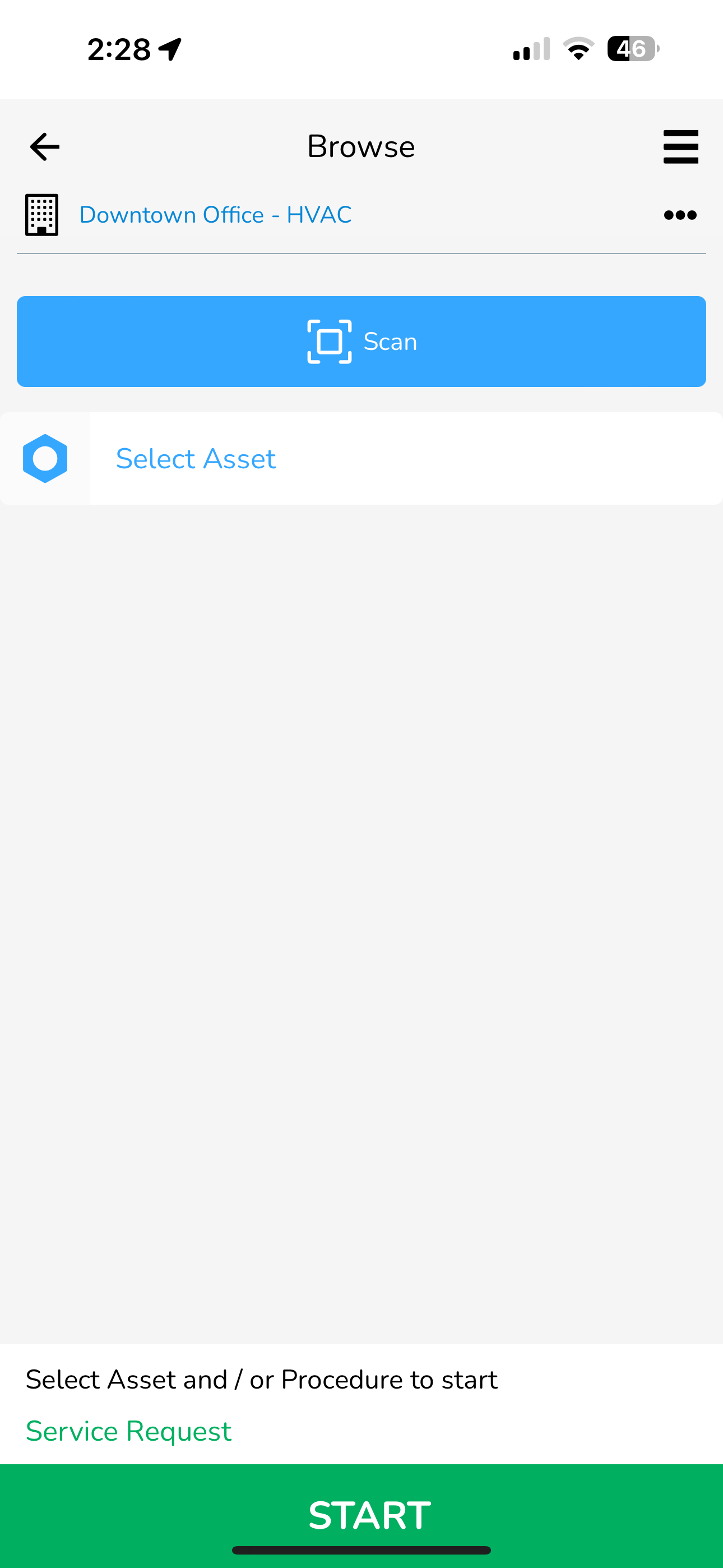 To edit an asset, choose an asset by tapping on Select Asset. Then click the three blue vertical dots on the…