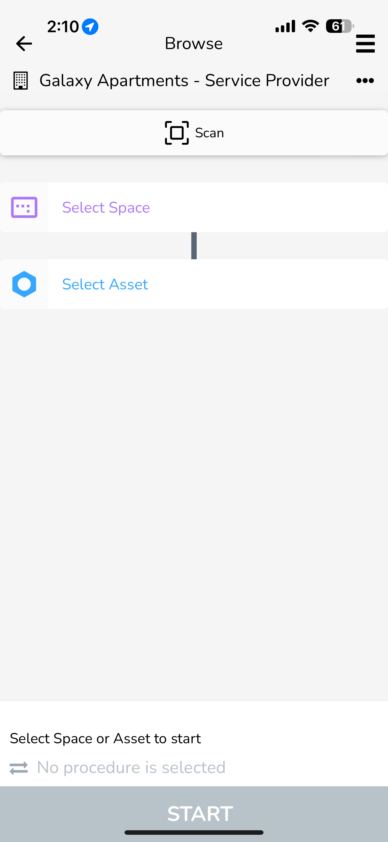 - Choose the specific asset you intend to map with a QR code.