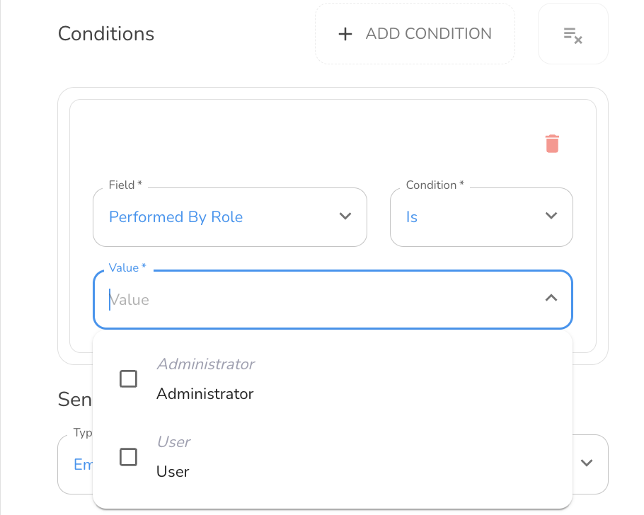 In the screenshot below, you can see an example of a Building, Performed By, Performed By Role and Status…