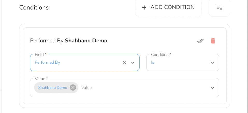 when status is changed by a specific User (or is not changed by a specific User)
