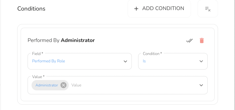 when a status change is Performed By a specific User Role (or is not performed by a specific user role)