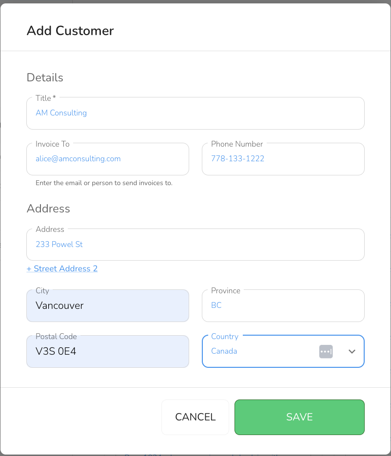 - Enter the details and click “Save”