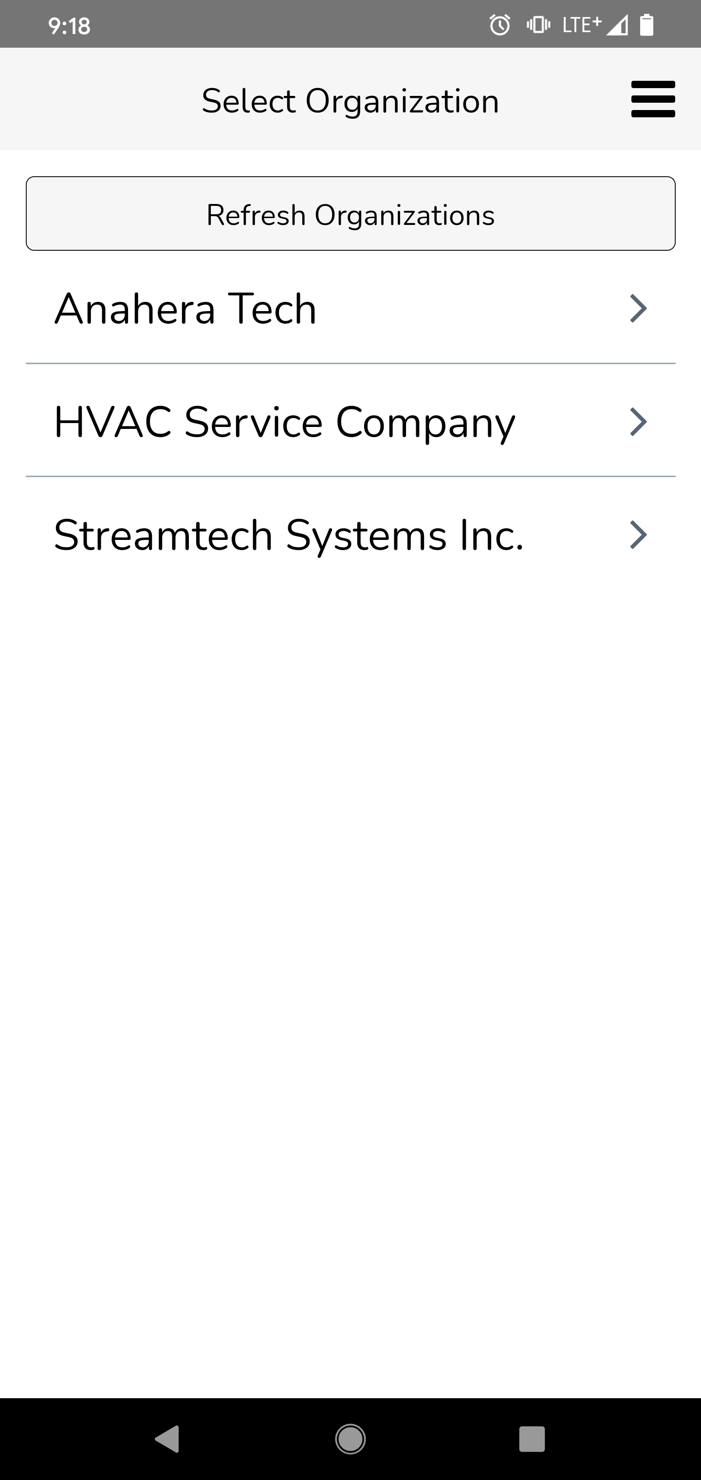 After logging in, you will be asked to select the organization you want to work in today from the Select…