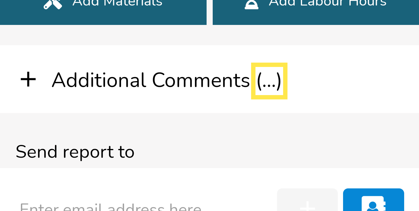 After you enter some comments and collapse the box again (by tapping anywhere in the white area), you will…