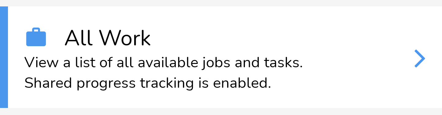 Welcome to the All Work section of the Service Twin app. This is where you will find all outstanding Visits…