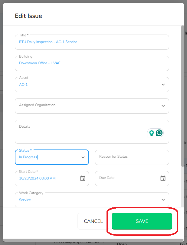 Once you've made all relevant updates the "Save" button at the bottom of the slide-out will become…
