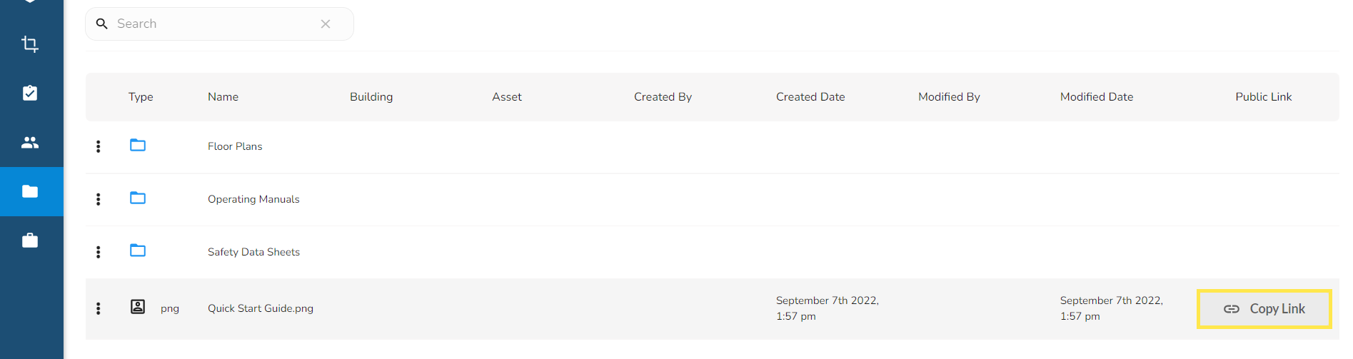 From the Admin Portal, click on Copy Link.