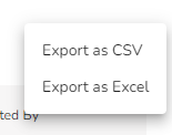 Choose the format you want to export it as. You can choose to export the data as a CSV file or in Excel…