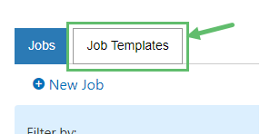 Switch to the Job Templates tab.