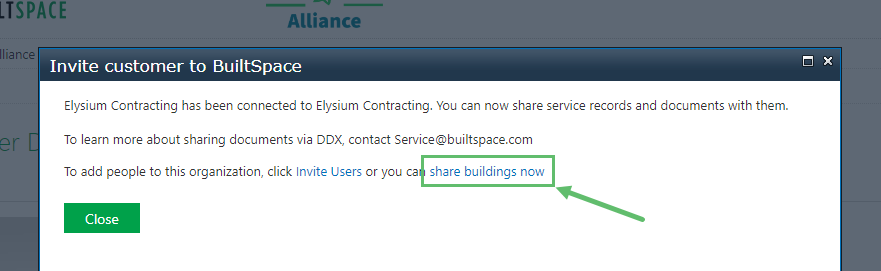 Once the organization has been created, you will be able to share your organization's buildings with the…