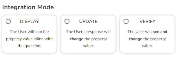 The next step will be selecting the Integration Mode. This specifies how you want to present the asset…