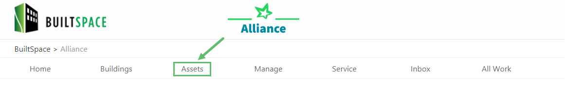 From the top navigation, click on Assets.