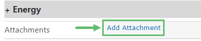 Scroll down until you see the Attachments heading. Click on Add Attachment.