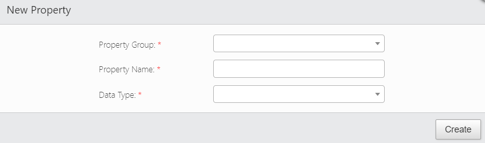 b. Fill out all of the necessary fields and click Create.