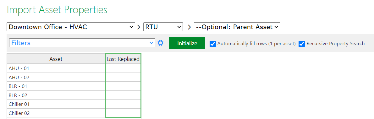 Note:You can also copy-paste your data directly from Excel into the import sheet of the page.