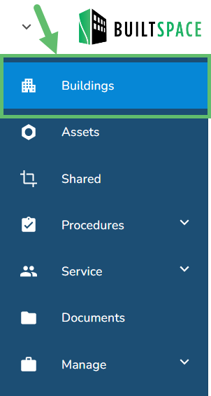 Go to the Buildings page, found in the left navigation panel.
