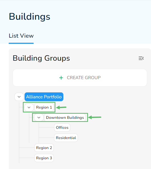 Select the Top-Level Group or the Sub Group that you wish to delete.