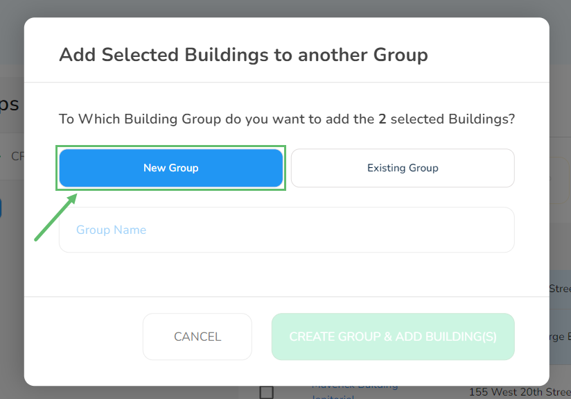 Enter the Group Name and click on when done.