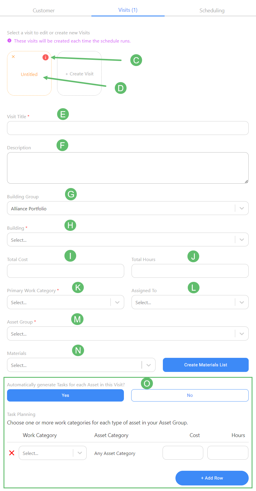 Use the following form to define the Visit you want to include in this Schedule. In the future (depending on…