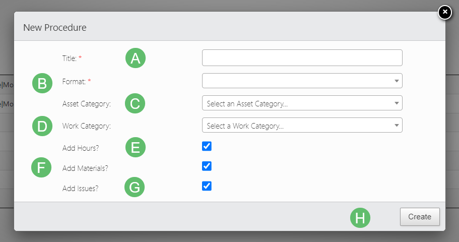 Fill out the form presented to you. Each field is explained in more detail below.