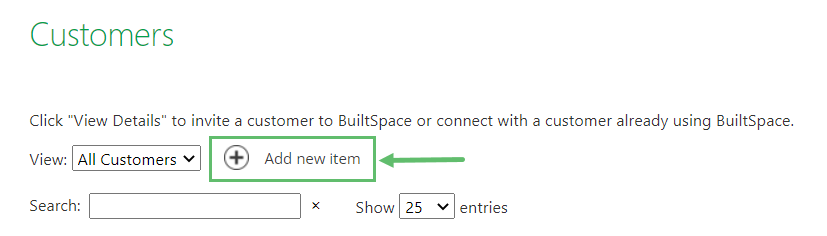 Click + Add new item.