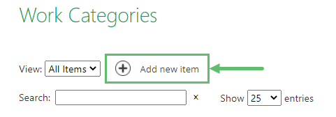 Click on + Add new item.