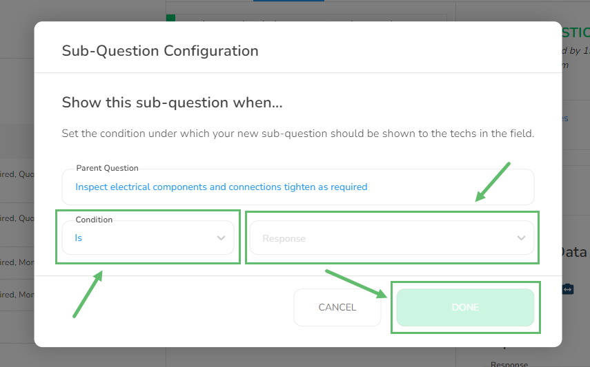Update Condition and Response: Within the configuration interface, you'll find fields to update the…