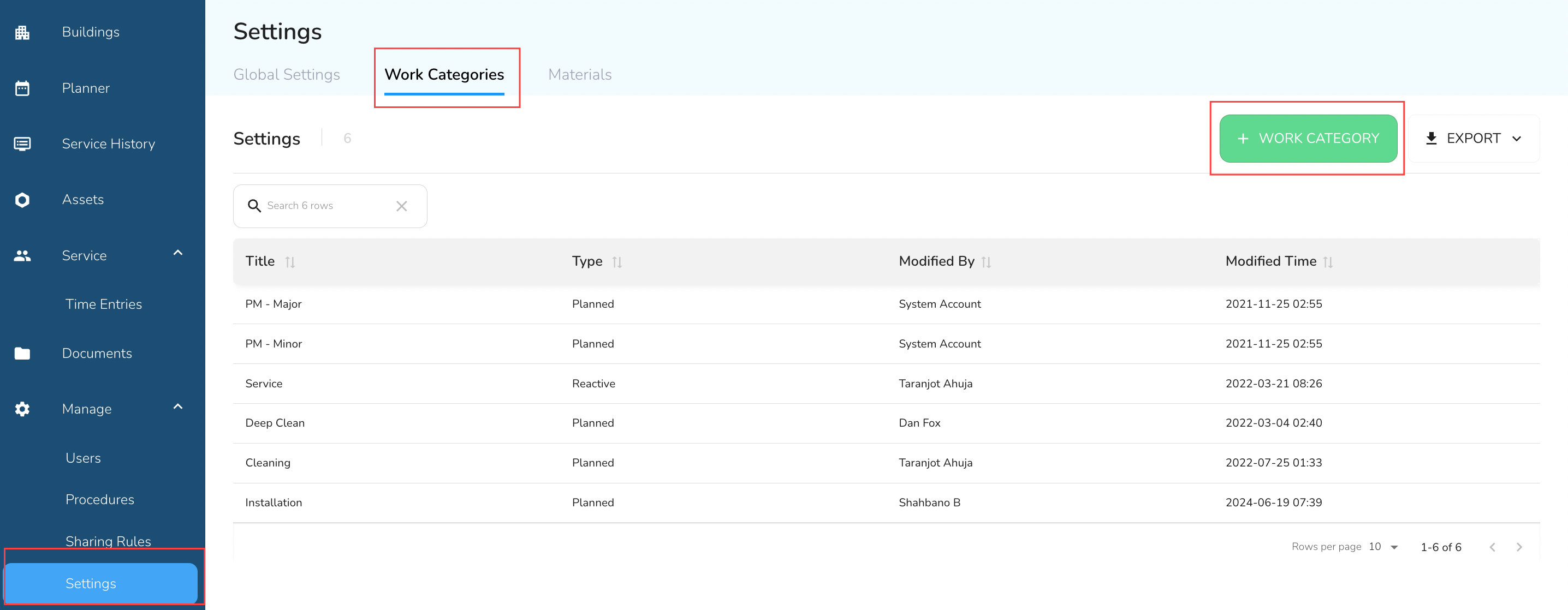 Navigate to Work Categories: Go to the Settings Tab on the Left Navigation Menu and click on Work Categories.…
