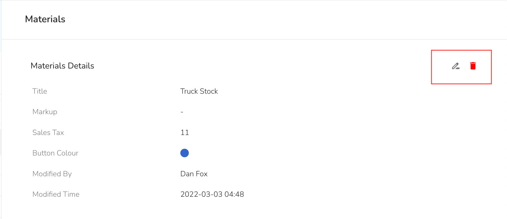 To delete a Material Type, click on the title of the item you wish to delete. In the slide-out, you can click…