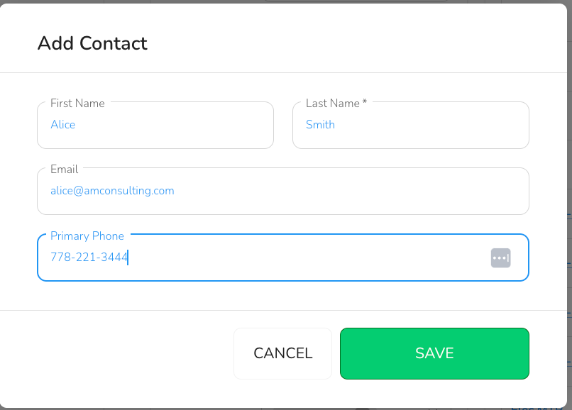 - Enter the details and click “Save”