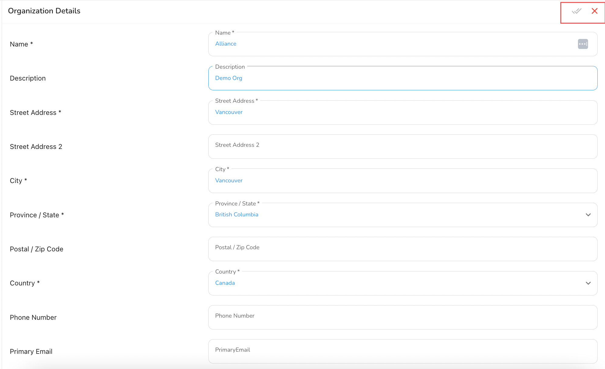 Update any of the available fields including address, phone number, email, website URL, timezone, and company…
