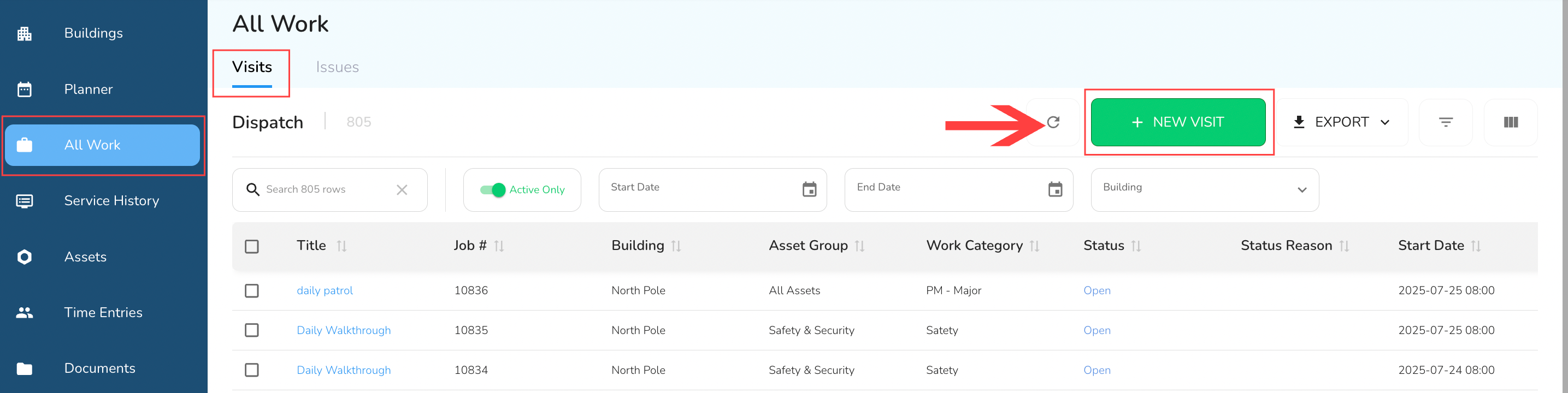 This article shows you how to manage the dispatched tasks from the Visits tab on the All Work page of the…
