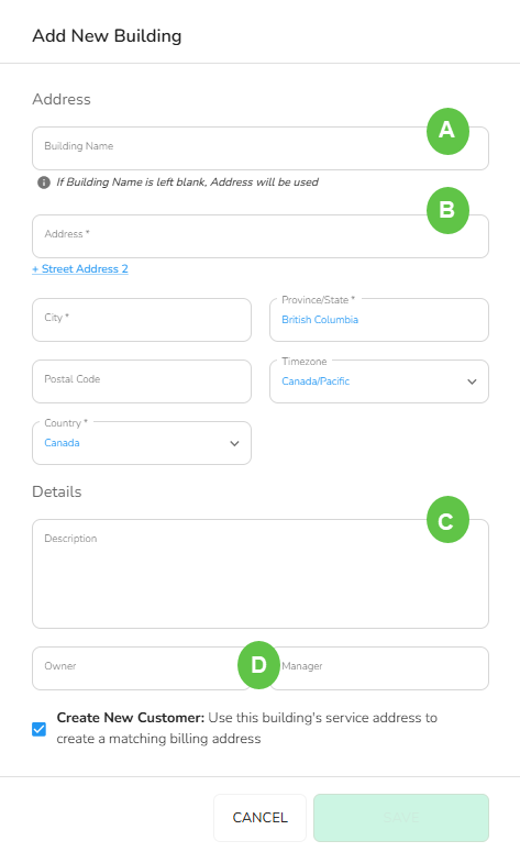 Fill Out the Building Form: A pop-up requesting details about the new building will appear. You will need to…