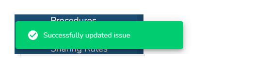 A pop-up notification will appear, confirming that your changes were successfully made.